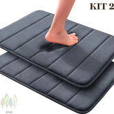 Kit 2 Tapete de Banheiro Antiderrapante Soft Macio Luxo 60x40 - Casa & Coza