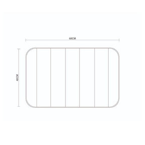 Kit 2 Tapete de Banheiro Antiderrapante Soft Macio Luxo 60x40 - Casa & Coza