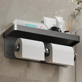 Suporte de Papel Higiênico com Apoio de Celular - Casa & Coza