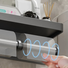 Suporte de Papel Higiênico com Apoio de Celular - Casa & Coza