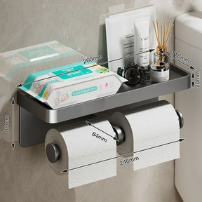 Suporte de Papel Higiênico com Apoio de Celular - Casa & Coza