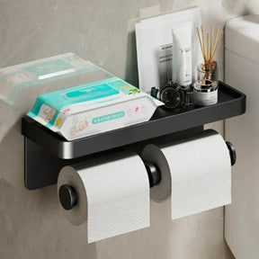 Suporte de Papel Higiênico com Apoio de Celular - Casa & Coza