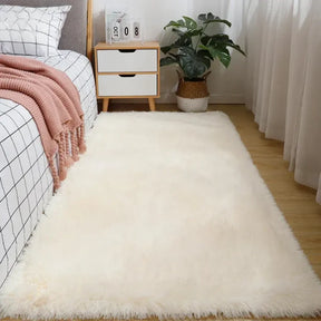 Tapete de Pelúcia para Quarto Antiderrapante - Casa & Coza
