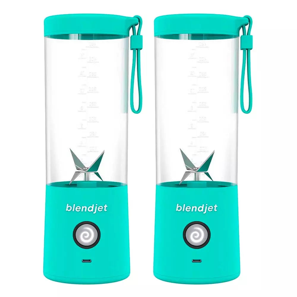 Kit 2 Mini Liquidificador Portátil - 6 Lâminas - Recarregável
